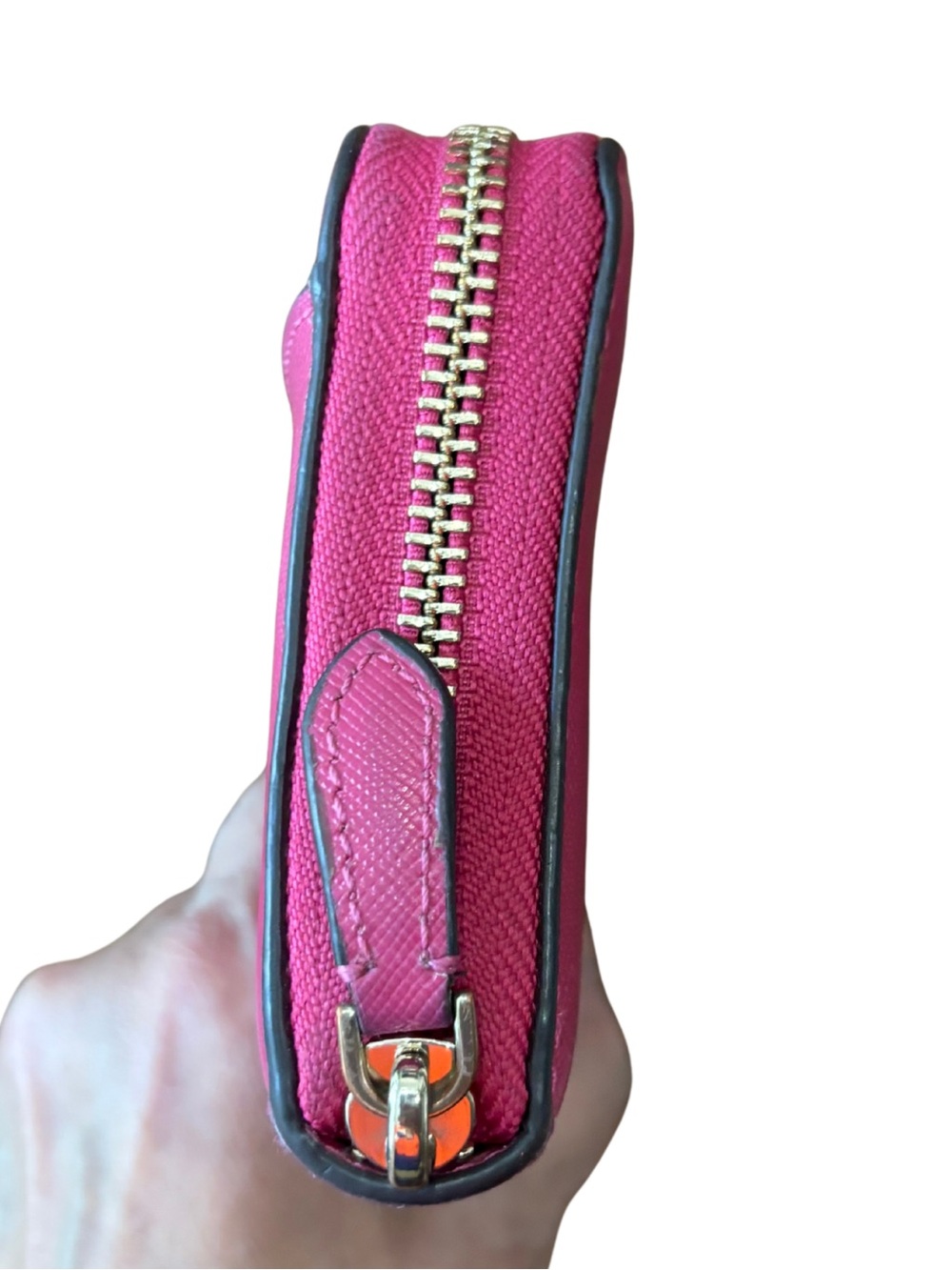 Kate Spade New York Pink Saffiano Leather Zip Around Continental Wallet - Picture 4 of 12